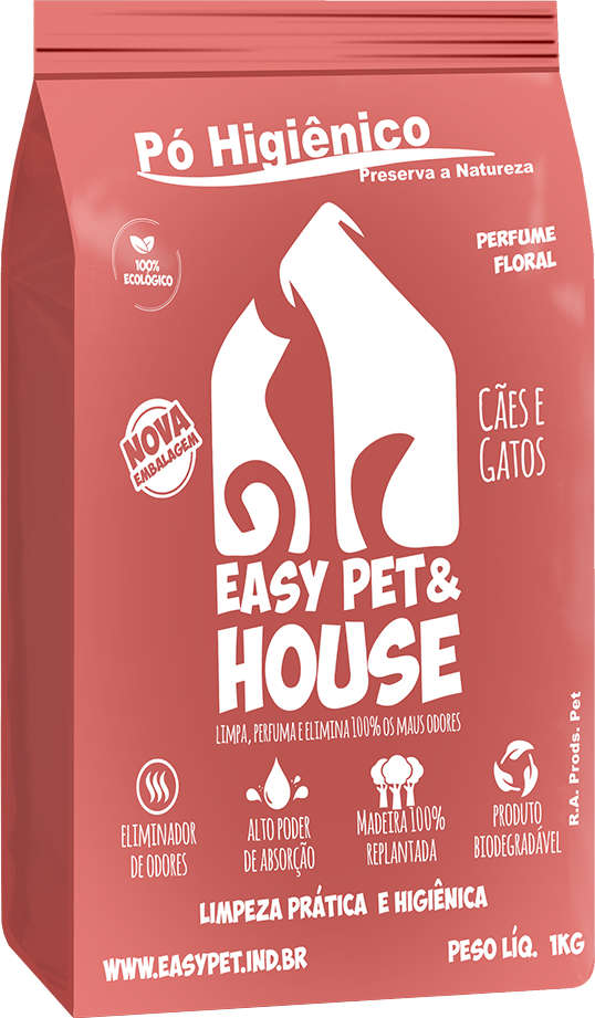 Pó Higiênico Easy Pet & House Floral - 1Kg