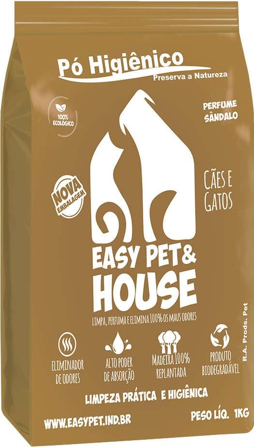 Pó Higiênico Easy Pet & House Sândalo - 1Kg