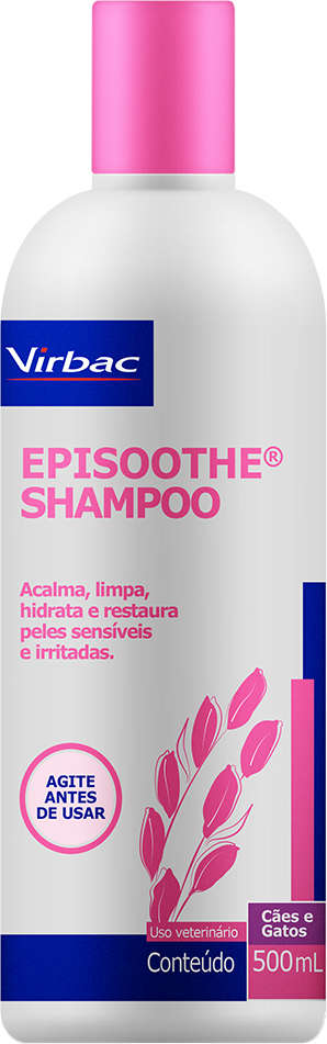 Shampoo Virbac Episoothe para Peles Sensíveis e Irritadas - 500 mL