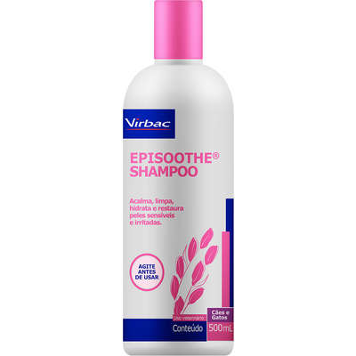 Shampoo Virbac Episoothe para Peles Sensíveis e Irritadas - 500ml