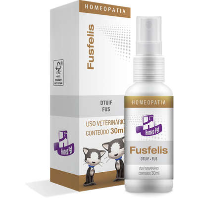 Sistema de Terapia Homeopet Fusfelis para Tratamento Urinário em Gatos - 30 mL
