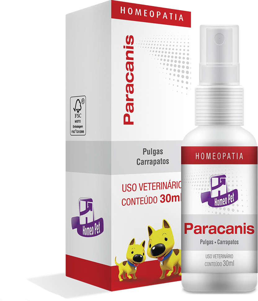 Sistema de Terapia Homeopet Antiparasitário para Cães Paracanis - 30 mL
