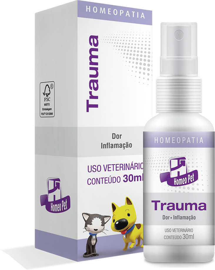 Sistema de Terapia Homeopet Tratamento da Dor Trauma - 30 mL