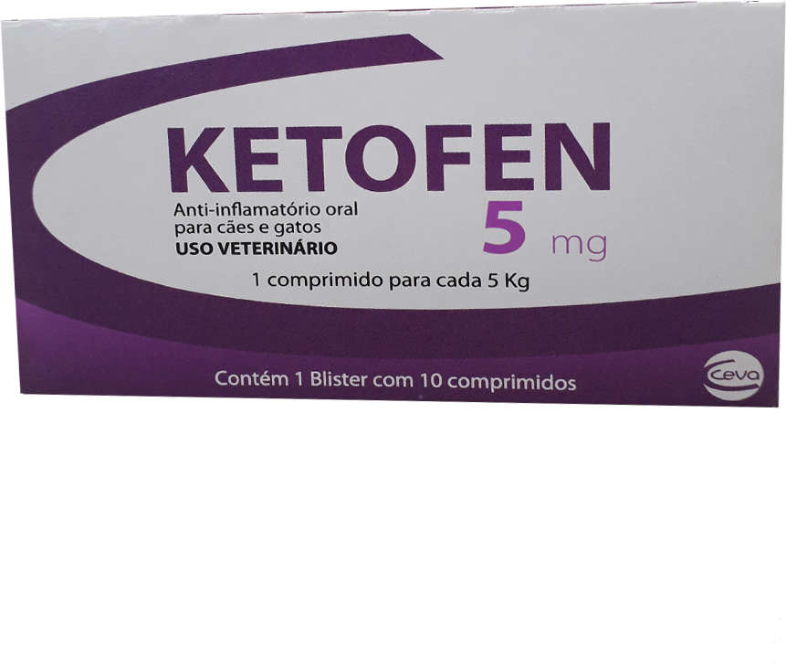 Ketofen Ceva Anti-inflamatório 10 comprimidos - 5 mg