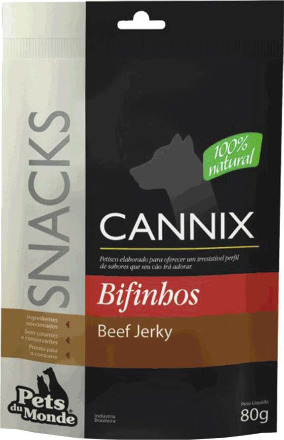 Snack Cannix Super Premium para Cães Sabor Carne - 80g