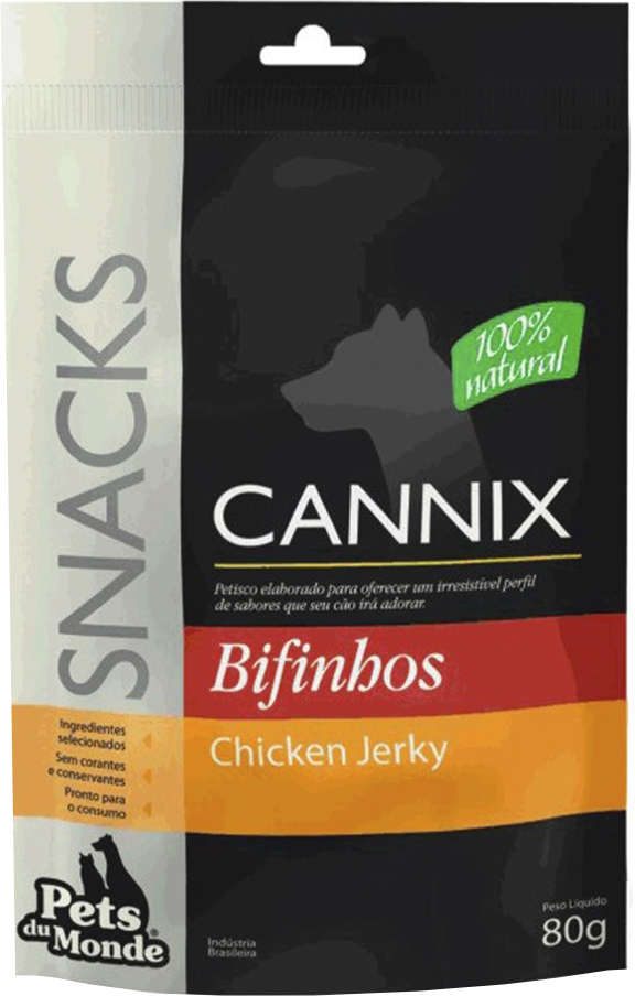 Snack Cannix Super Premium para Cães Sabor Frango - 80g