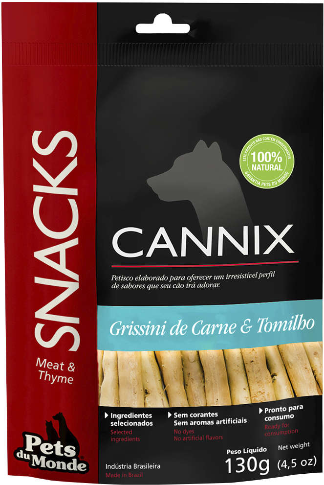 Snack Cannix Super Premium para Cães Sabor Carne - 130g
