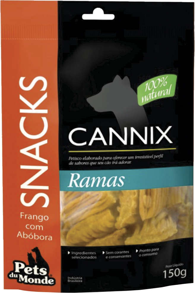 Snack Cannix Super Premium para Cães Sabor Abóbora e Frango - 150g