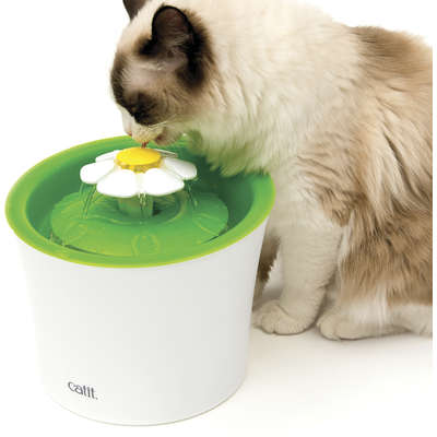 Fonte Bebedouro Hagen Catit Flower 3X1 para Gatos