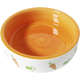 Comedouro Porcelana Power Pets Laranja Cenoura e Patinha Hd17p288