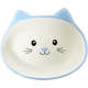 Comedouro Porcelana Power Pets Face Cat Azul Raso A024b