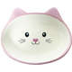 Comedouro Porcelana Power Pets Face Cat Rosa Raso A024p