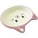 Comedouro Porcelana Power Pets Face Cat Rosa Raso A024p