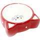 Comedouro Porcelana Power Pets Face Cat Vermelho A022r