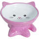 Comedouro Porcelana Gato Filhote Rosa