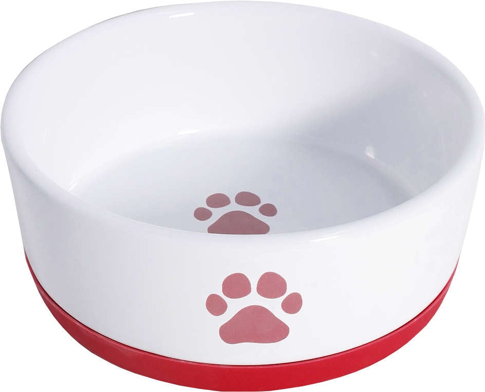 Comedouro Porcelana The Pets Patinha Vermelha - 500 mL