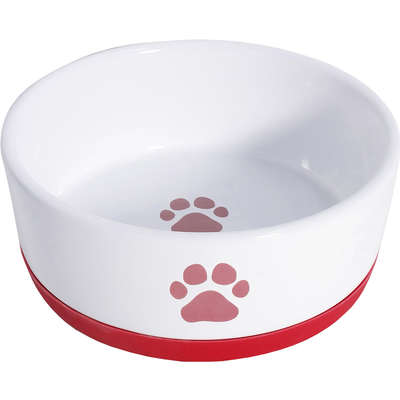 Comedouro Porcelana Power Pets Patinha Vermelha Hd16c497