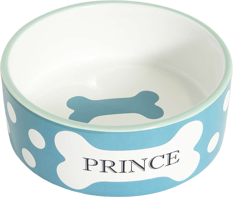 Comedouro Porcelana The Pets Prince MD Azul - 500 mL