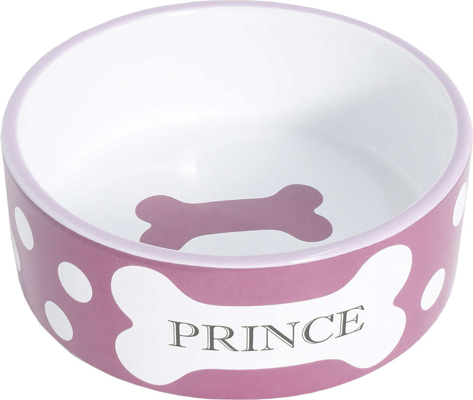 Comedouro Porcelana The Pets Prince MD Rosa - 500 mL