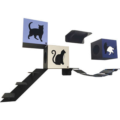 Playground Pets & Pets Preto - 3 Peças