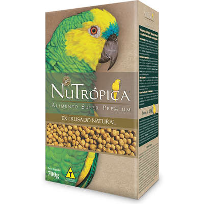 Ração Nutrópica Natural para Papagaios - 700 g