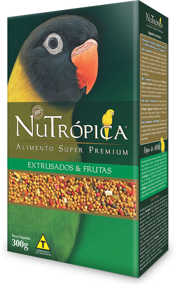 Ração Nutrópica com Frutas para Agapornis - 300 g