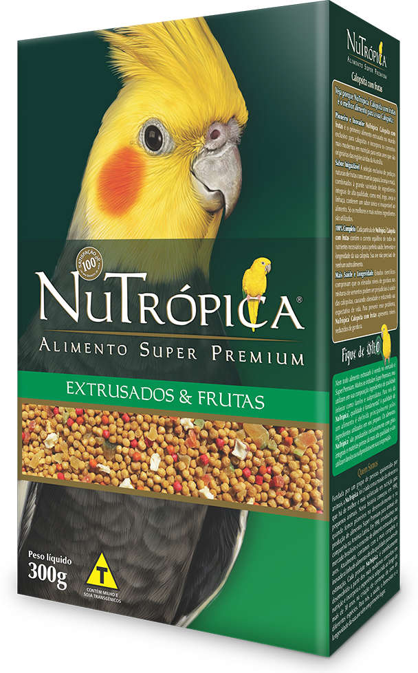 Ração Nutrópica com Frutas para Calopsita - 300 g