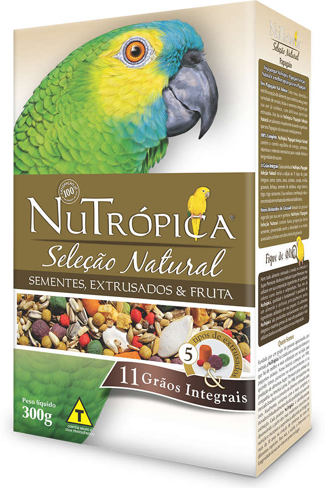 Ração Nutrópica Seleção Natural Papagaio - 300 g