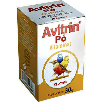 Pó Vitaminado Coveli Avitrin para Pássaros - 30 g