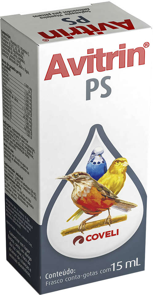 Suplemento Vitamínico Coveli Avitrin Peito Seco para Pássaros - 15 mL