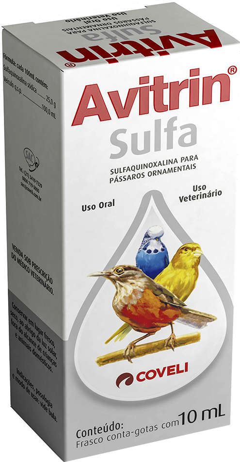 Antibiótico Avitrin Sulfa - 10ml