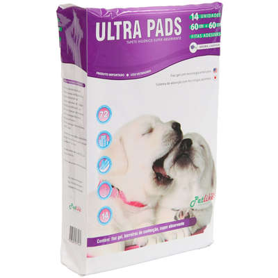 Tapete Higiênico Petlike Good Pads com Aroma de Lavanda - 14 Unidades
