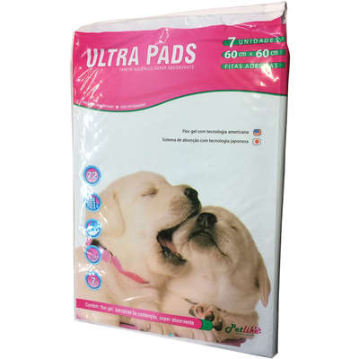 Tapete Higiênico Petlike Ultra Pads 60 cm - 7 Unidades