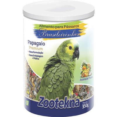 Ração Zootekna Premium para Papagaio - 350 g