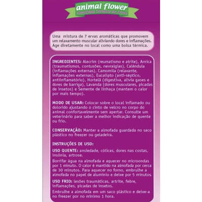 Cinta Terapêutica Animal Flower Térmica com Ervas - Tam. G
