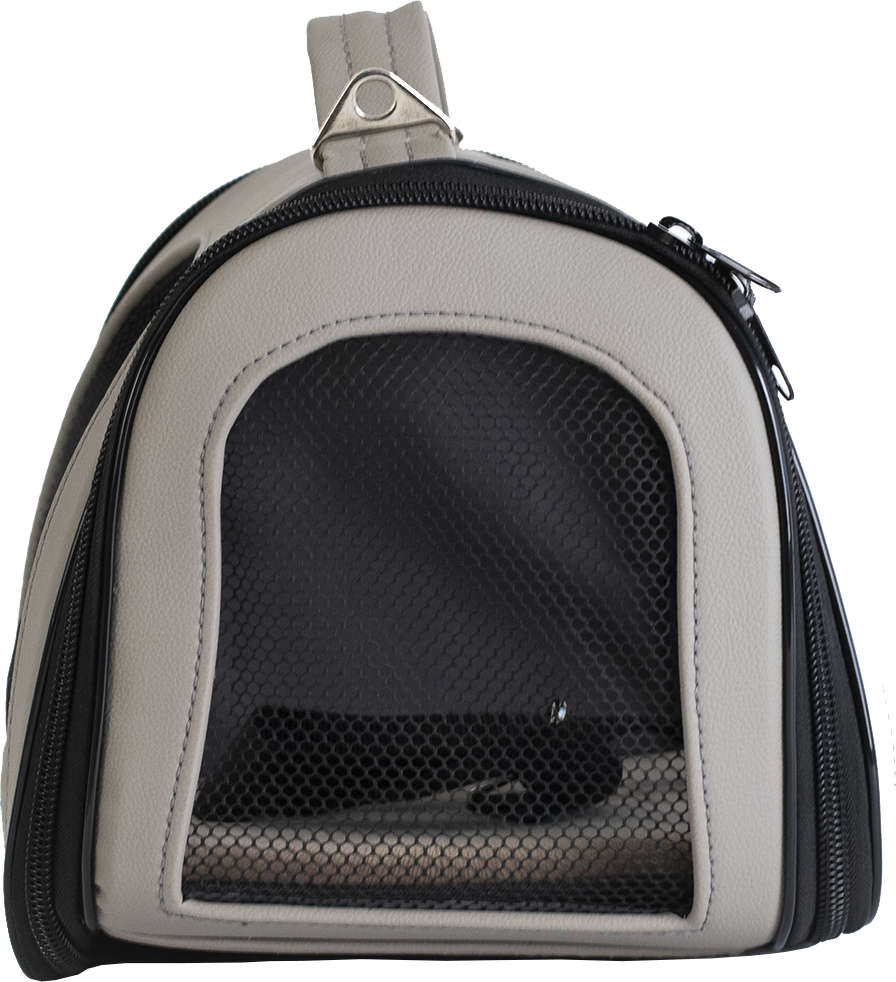 Bolsa de Transporte Baw & Miaw Dobrável Cinza - Tam. P