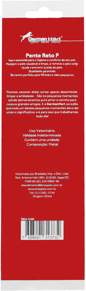 Pente Metal GermanHart Beauty Essential - Tam. P
