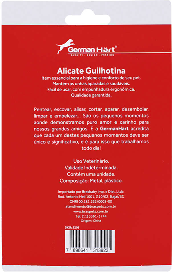 Guilhotina GermanHart Beauty Essentials para Cães - Tam. Único