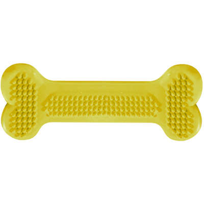 Brinquedo Pet Injet Osso Mass Dental Flex Amarelo - Tam. PP