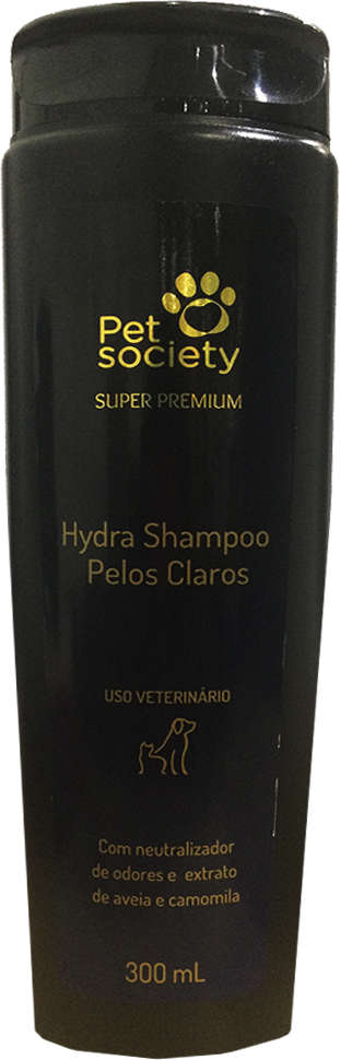 Shampoo Pet Society Pelos Claros para Cães e Gatos - 300 mL