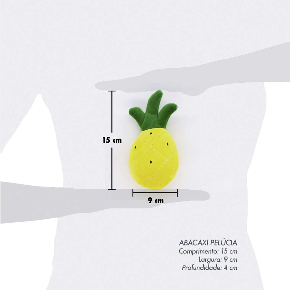 Brinquedo Petwi Pelúcia Abacaxi - Tam. Único