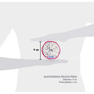 Brinquedo Petwi Almofadinha Pitaia de Pelúcia - Rosa