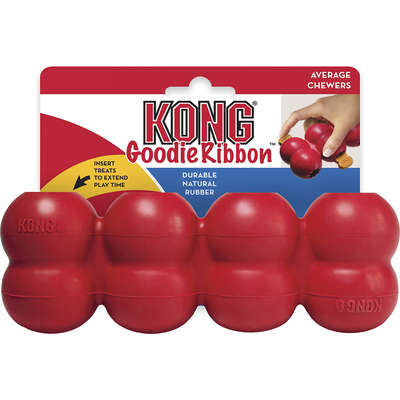 Brinquedo Interativo KONG Goodie Ribbon Vermelho