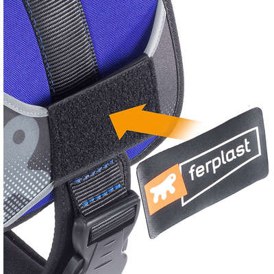 Peitoral Ferplast Hércules Azul para Cães