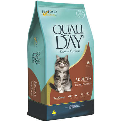 Ração PFS Qualiday Cat Adultos Frango e Arroz