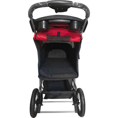 Carrinho Pet&Go para Cães e Gatos Preto e Vermelho - Tam. Único