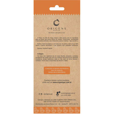 Petisco Natural Origens Peito de Frango para Cães - 50 g
