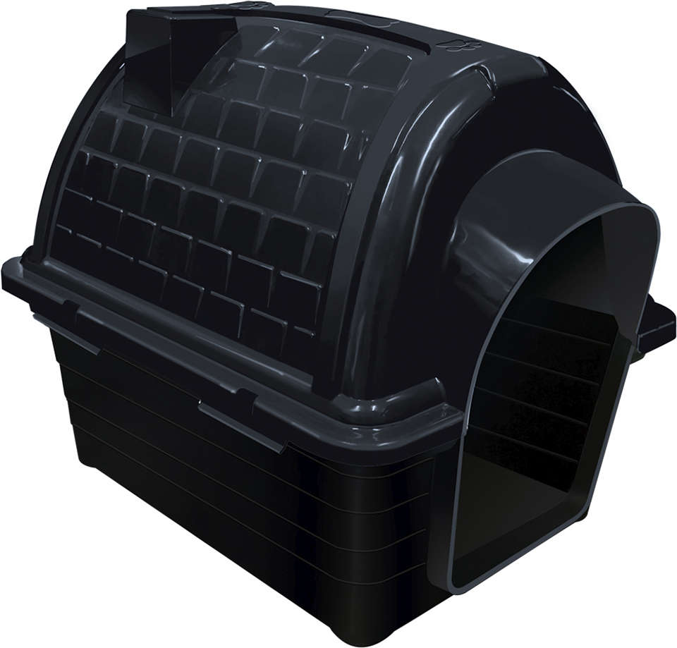Casa Furacão Pet Plástico Iglu Black - Tam. 2