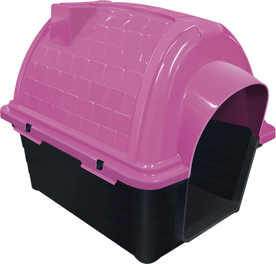 Casa Furacão Pet Plástico Iglu Rosa - Tam. 05