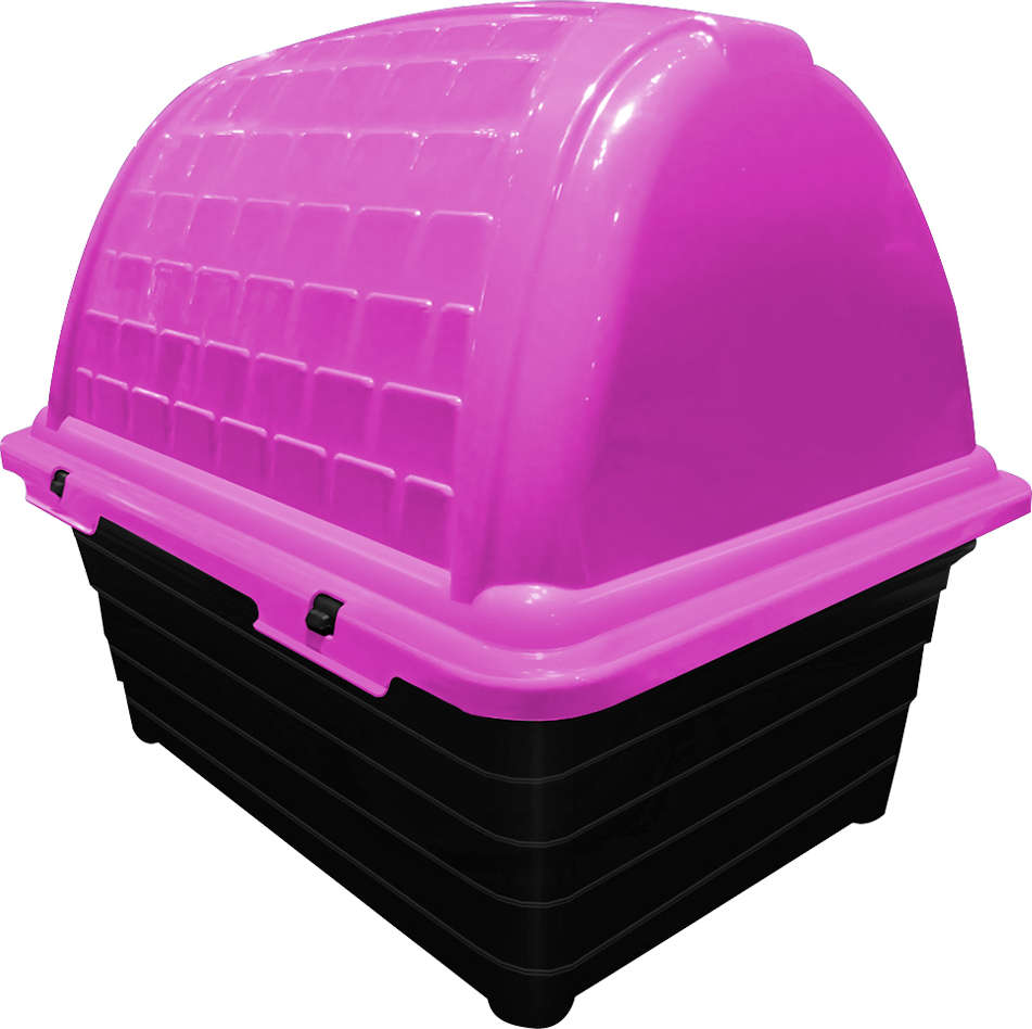 Casa Furacão Pet Plástico Iglu Rosa - Tam. 05